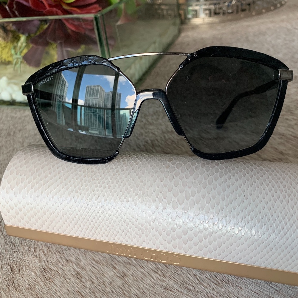 Sunglasses Jimmy Choo Leon / S 61, E807,E90 dark G